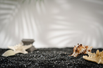 Symbolic tropical beach background