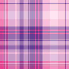 Seamless pattern in exciting pink and violet colors for plaid, fabric, textile, clothes, tablecloth and other things. Vector image.