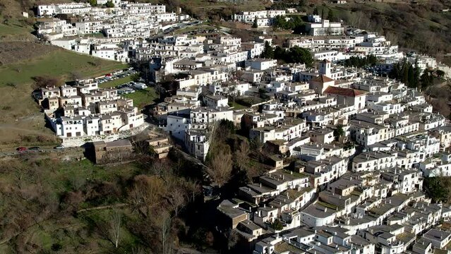 Aerial view of the village of Capileira	