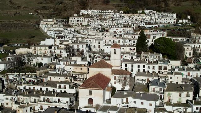 Aerial view of the village of Capileira	
