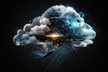 The concept of cloud computing and technology as a robotic cloud in space