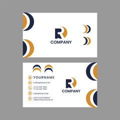 Modern and clean business card design template. Free Vector