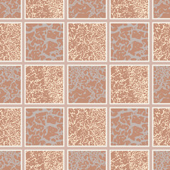 Checkered Seamless Pattern with Textured Effect