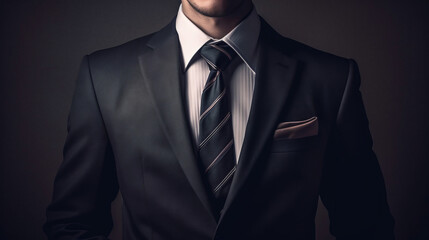 man in suit black