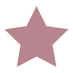 Star geometric shape element symbol for preschool education for kids mathematics learning illustration