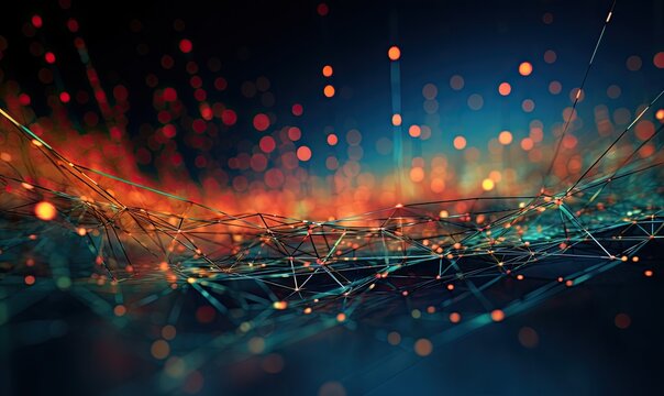 Vibrant Virtual Connectivity in Abstract Space | AI Generated