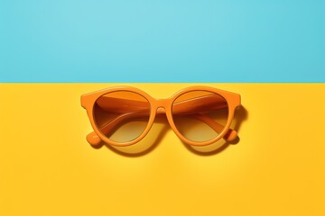 sunglasses on a summer background