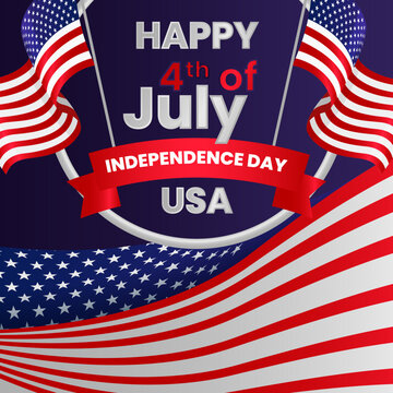 Fourth of July Independence Day. Vector illustration for USA illustration Design