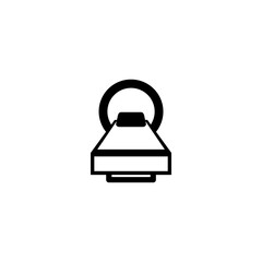 Fototapeta premium CT scan icon isolated on white background 
