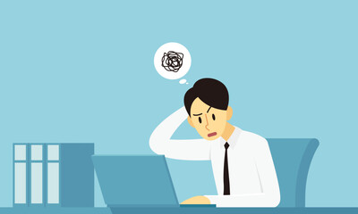 A day in the life of a businessman (office worker character design)