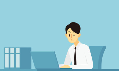 A day in the life of a businessman (office worker character design)