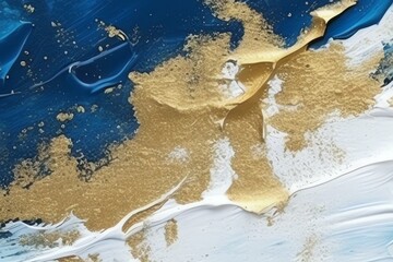 watercolor wallpaper with luxurious golden accents.generative ai