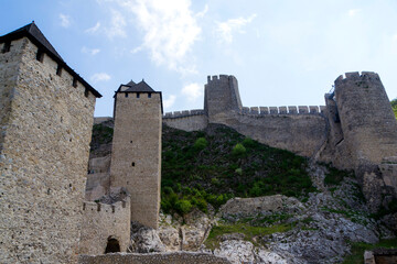 Fototapeta na wymiar Golubac Fortress: Majestic Medieval Stronghold on the Danube