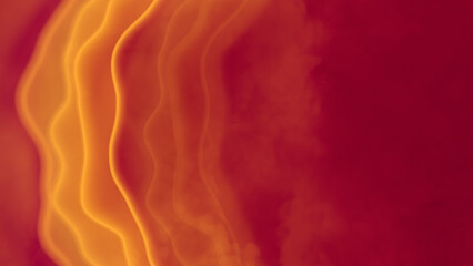 warm red - orange passionate soft figures - abstract 3D rendering