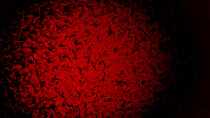 red dark shaded strange contour surface - abstract 3D illustration