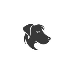 Dog head vector icon