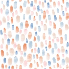 Seamless pattern of watercolor brush strokes, pastel colors
