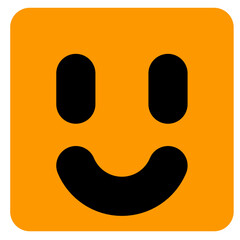 colored square smile emoticon, smile face emot