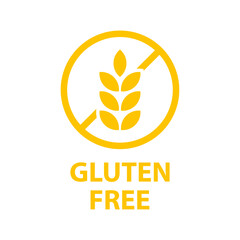 Gluten free label icon