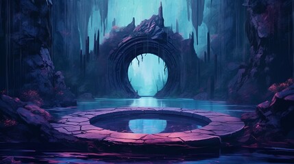 Fantasy scene, generative AI