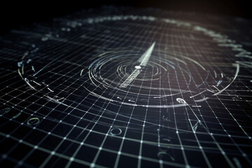 3d illustration of abstract technology background. Communication and data concept.   Generative ai