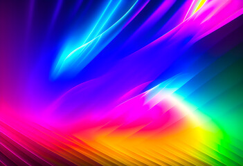 abstract background A wide variety of colorful patterns. background with colorful spectrum bright neon rays and glowing lines. AI Generative, illustration.