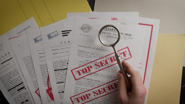 Confidential and personal documents are censored