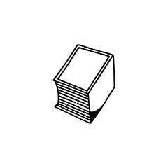 vector illustration of thick book