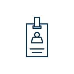 Obraz premium Name Tag Icon Vector Template