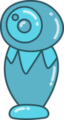 funny and doodle monster character