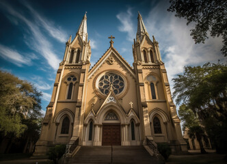 Fototapeta na wymiar Gothic Catholic Church