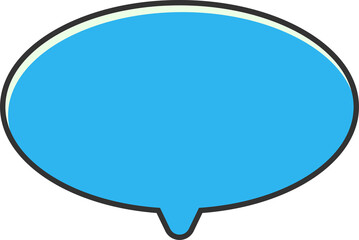 blue speech bubble illustration