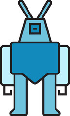 cartoon robot character icon