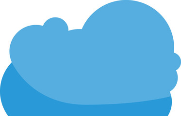 Fototapeta premium Blue Cloudscape Illustration 