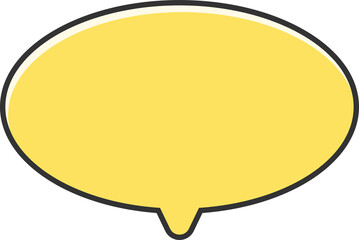 yellow comic speech bubble 