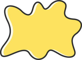 yellow comic speech bubble 