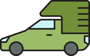 small truck and lorry truck icon