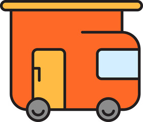 motorhome icon illustration