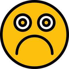 bored and moody face emoticon