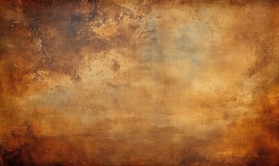 Obraz na płótnie Canvas Old brown background with distressed vintage grunge texture in dark earthy chocolate, generative AI
