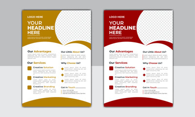 Corporate Business flyer template vector design