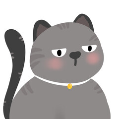 black cat cartoon