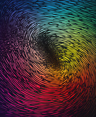 Abstract background in fingerprint tech style for background texture.