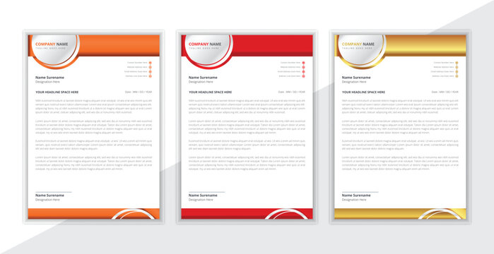 Corporate letterhead design for your professional business.