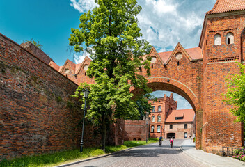 Ancient ruined Teutonic castle in Torun