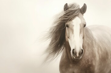 portrait of a horse - generative AI