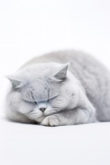 British Shorthair Cat Sleeping
