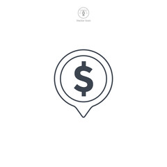 Dollar Sign icon. A crisp and recognizable vector illustration of a dollar sign, representing money, finance, and wealth.
