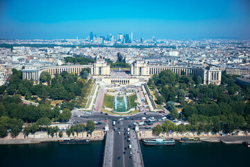 Obraz premium Paris Panorama vom Eiffelturm
