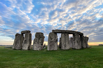 Stonehenge - a prehistoric monument on Salisbury Plain in Wiltshire, England